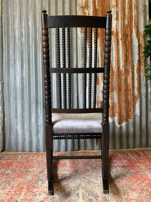 A bobbin rocking chair