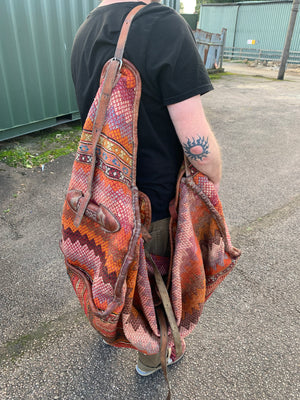 A large Persian camel bag