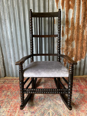 A bobbin rocking chair