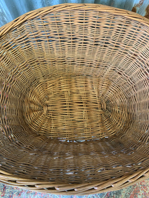 A large wicker basket ~ A