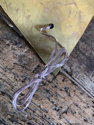 A pair of brass Moroccan wall sconces