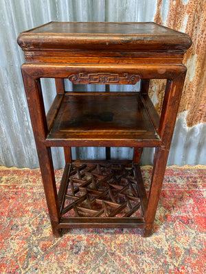 A Chinese wooden tea table ~ D