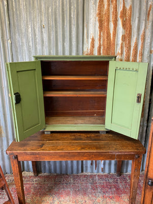 A Victorian two door cupboard