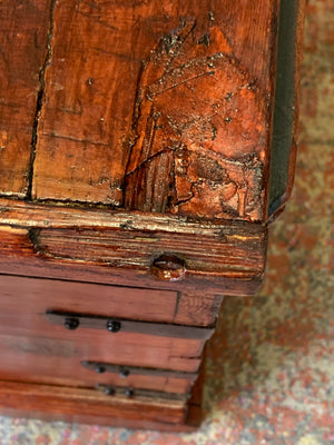 A wooden shipwright's trunk