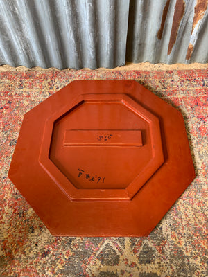 A Burmese octagonal carved table