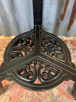A Chinese black ebonised jardinière pedestal stand