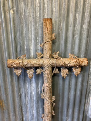 A 5ft French cast iron cross