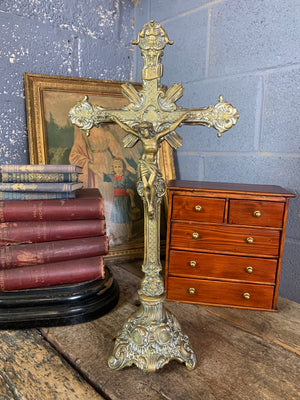 A large French altar crucifix