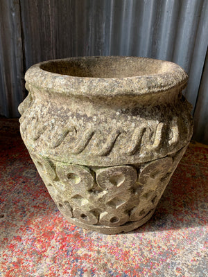 A pair of cast stone Cotswold Studios planters