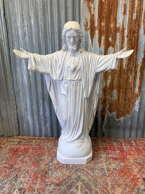 A 4ft bonded marble statue of Jesus