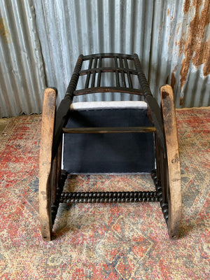 A bobbin rocking chair