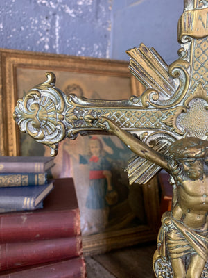 A large French altar crucifix