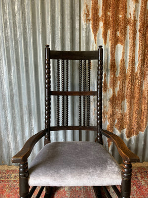 A bobbin rocking chair