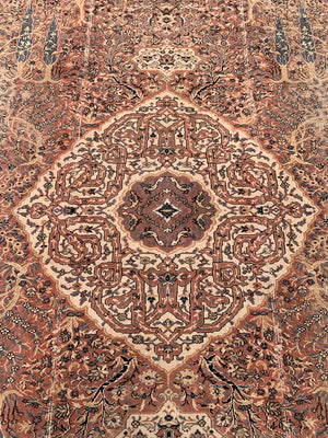 A large square Persian Paradise Park/Tree of Life rug ~ 360cm x 337cm