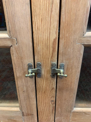 A Victorian glazed dresser cabinet