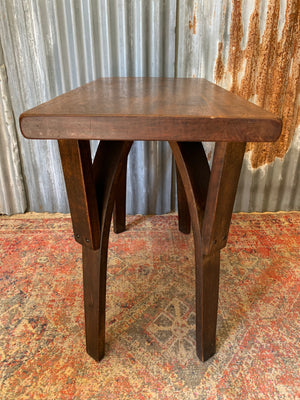 A Gothic oak console table