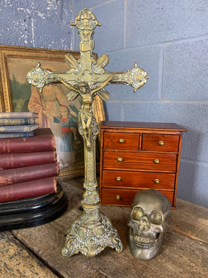 A large French altar crucifix