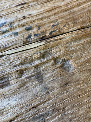 A pine kitchen table by Staines of Westminster