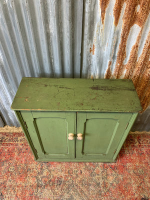 A Victorian two door cupboard