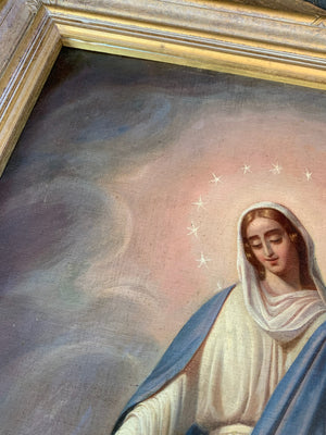 A 19th Century oil painting of the Madonna