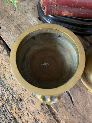 A pair of Asain bronze jardinieres on stands