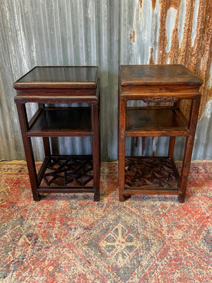 A Chinese wooden tea table ~ D