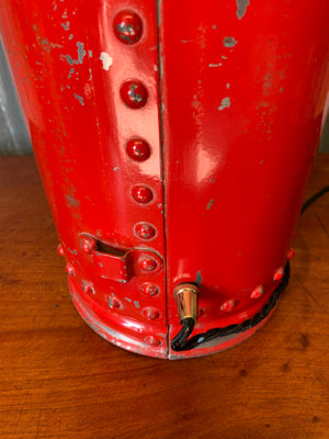 A converted fire extinguisher lamp ~ Merryweather