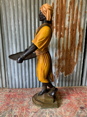 A full size Blackamoor figure with tray