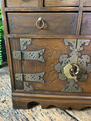 A Chinese apothecary cabinet