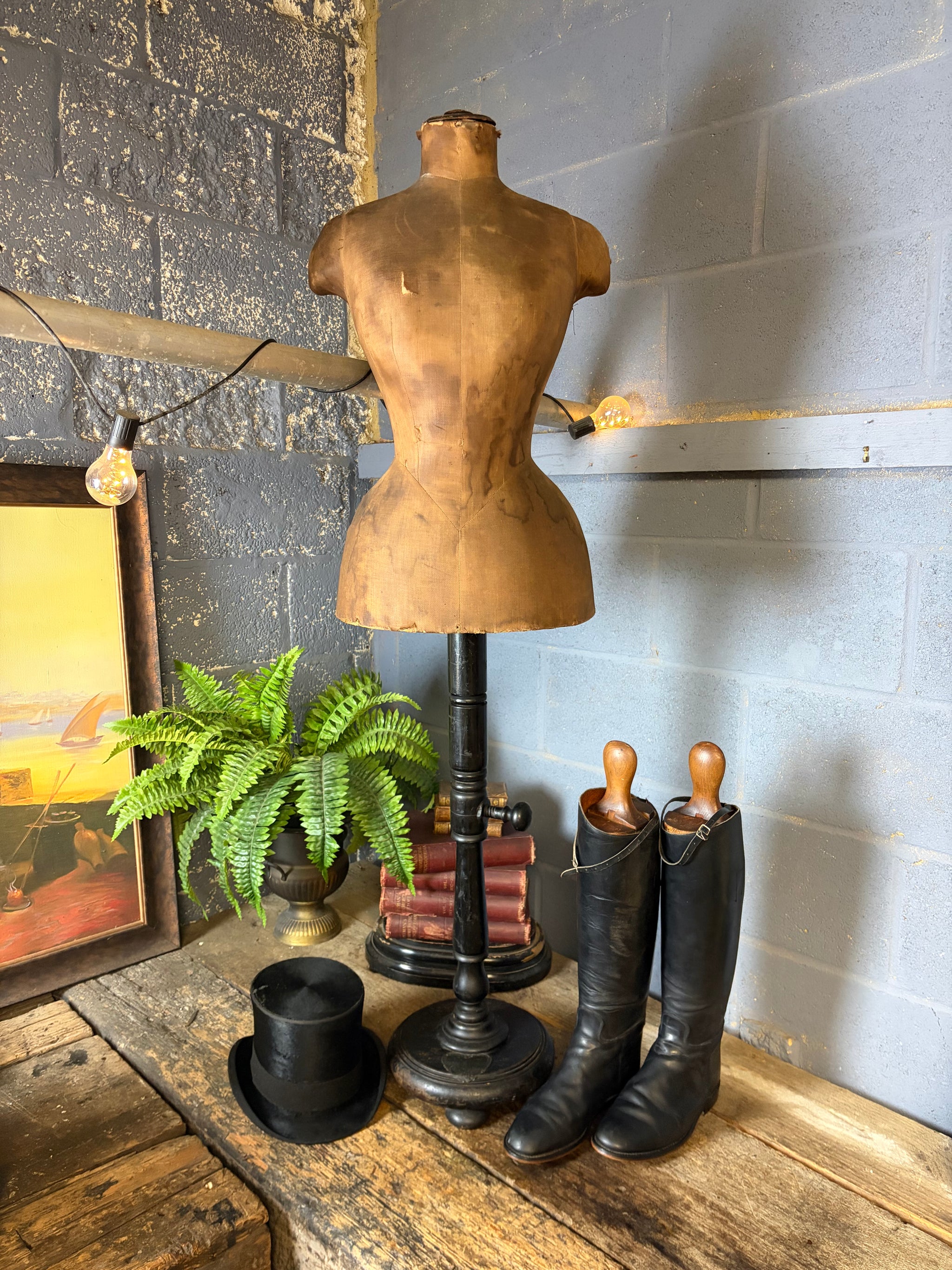 A wasp waist mannequin by The French Bust Company of London