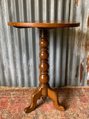 An oak side table