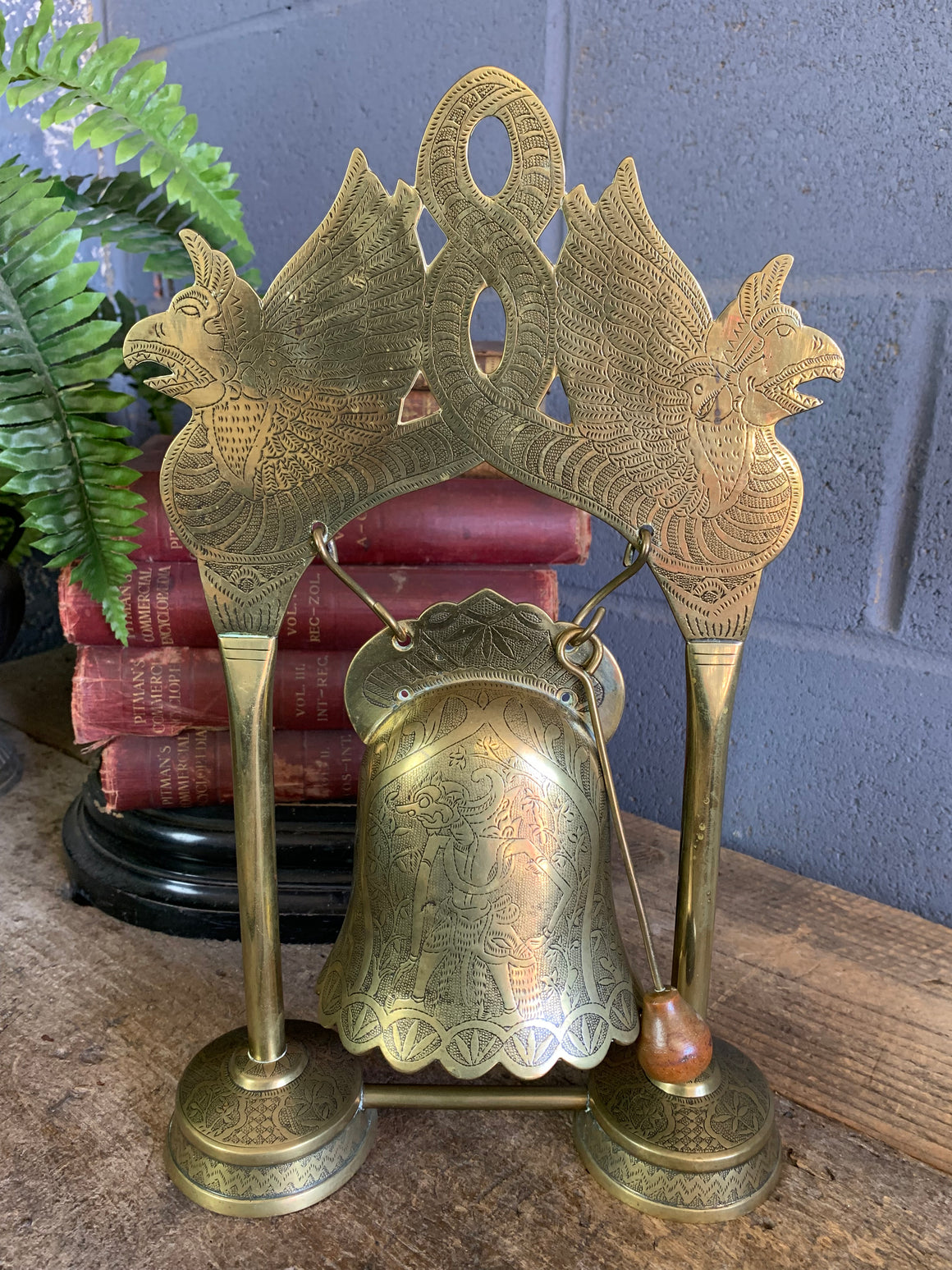 An Indonesian brass bell gong
