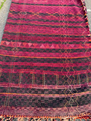 A very large purple ground Berber rug ~ 415cm or 14ft