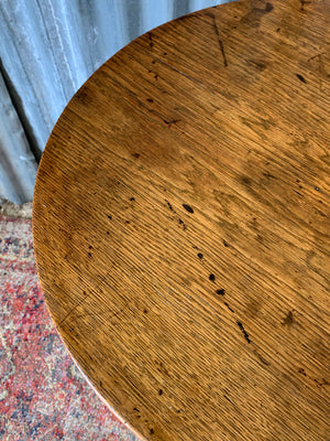 An oak side table