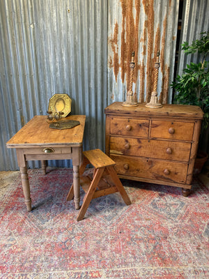 A pine chest of two over two drawers