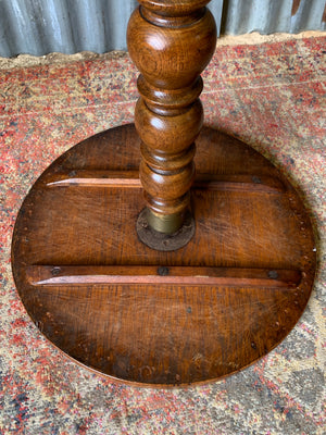 An oak side table
