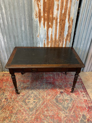A late Victorian writing desk by Lamb of Manchester