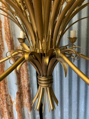 A chandelier in the form of a wheatsheaf