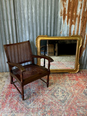 A large giltwood wall mirror