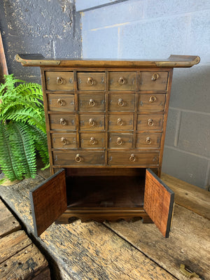 A Chinese apothecary cabinet