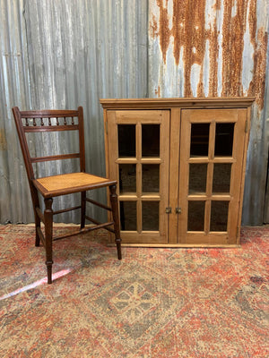 A Victorian glazed dresser cabinet