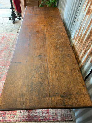 A very large 4 plank table