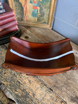 A mahogany Stilton coaster