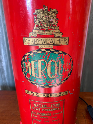 A converted fire extinguisher lamp ~ Merryweather