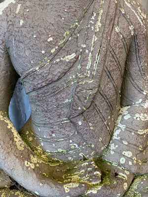 A large seated Buddha