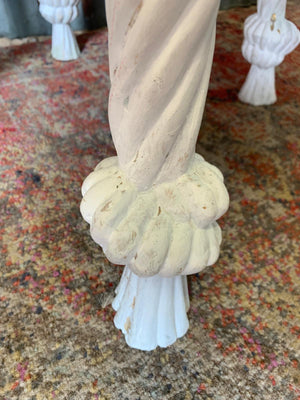 An Italian giltwood and marble rope tassel table