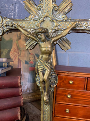 A large French altar crucifix