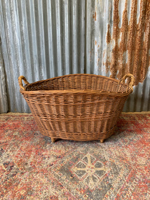 A large wicker basket ~ A