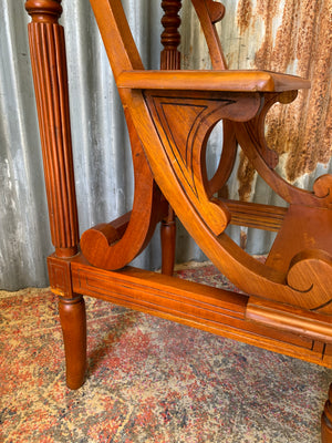 A set of wooden library steps