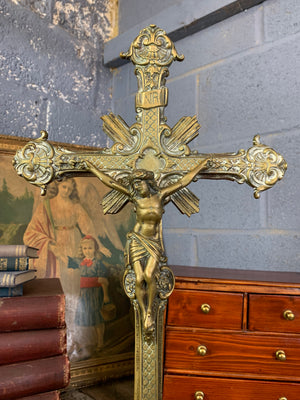 A large French altar crucifix